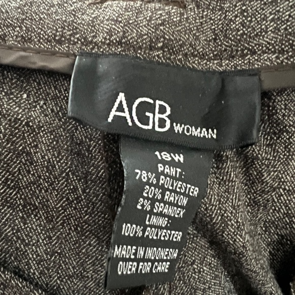 Brown variegated slacks, sz 18W, NWT - Picture 4 of 5